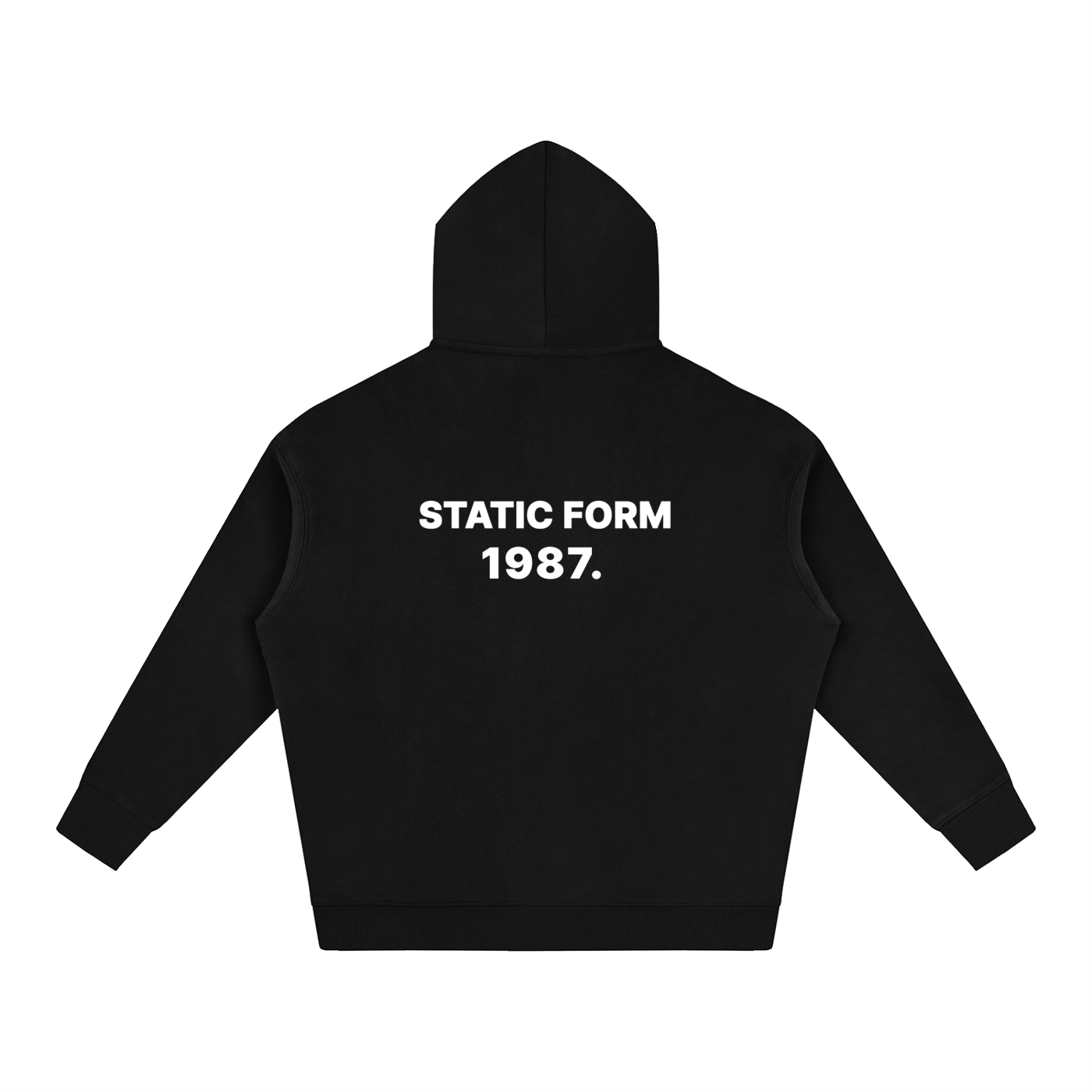 STATIC FORM 1987 HOODIE - Vintage Black