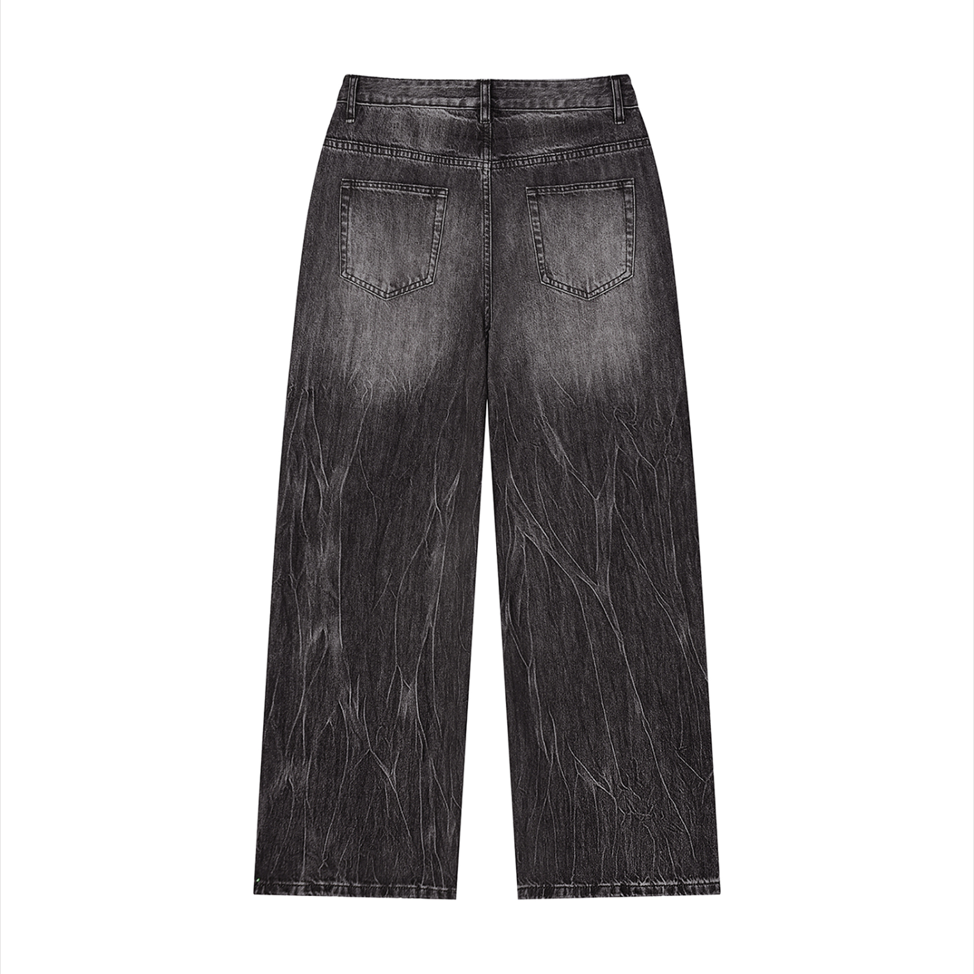 STATIC FORM Washed Wide Leg Denim
